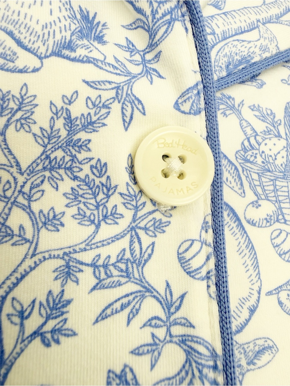 BedHead PJs X Anthropologie Fairytale Forest Pajama Set Blue White Two (2) Piece - Picture 10 of 16